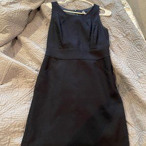 Navy Blue Suiting Dress